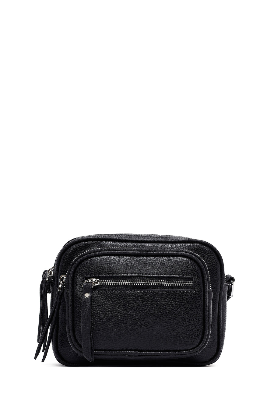 Women's Black Long Strap Crossbody Bag