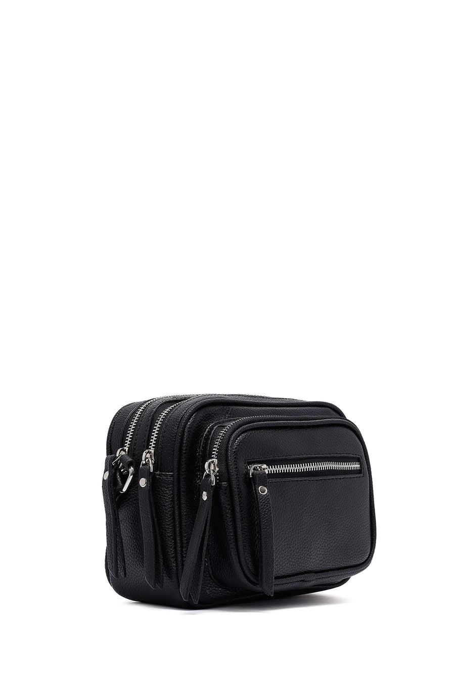 Women's Black Long Strap Crossbody Bag