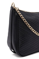 Women's Black Long Strap Quilted Crossbody Bag | Derimod
