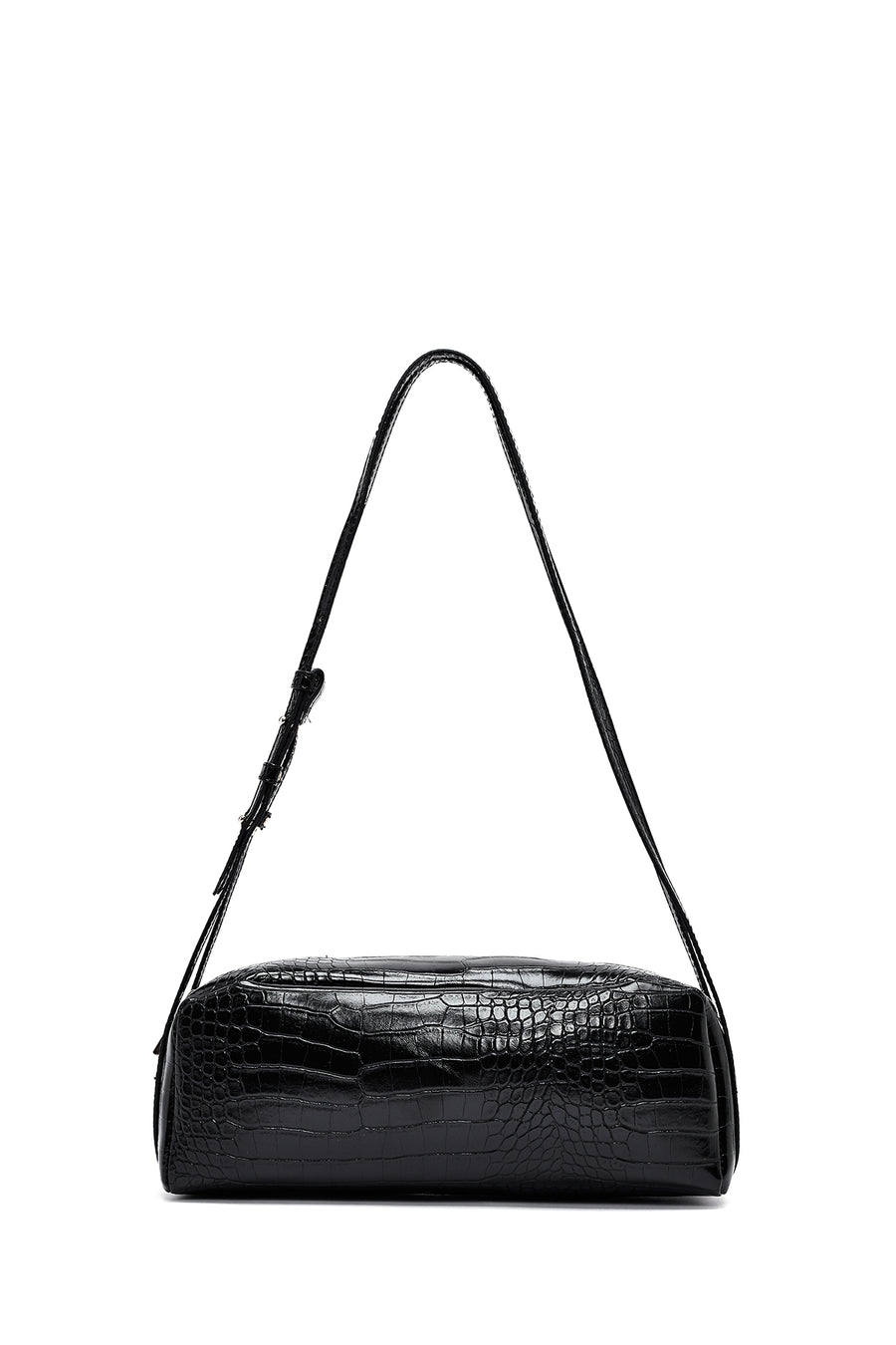 Women's Black Crocodile Patterned Shoulder Bag 25SBD2029E3 | Derimod