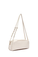 Women's Cream Crocodile Patterned Shoulder Bag | Derimod