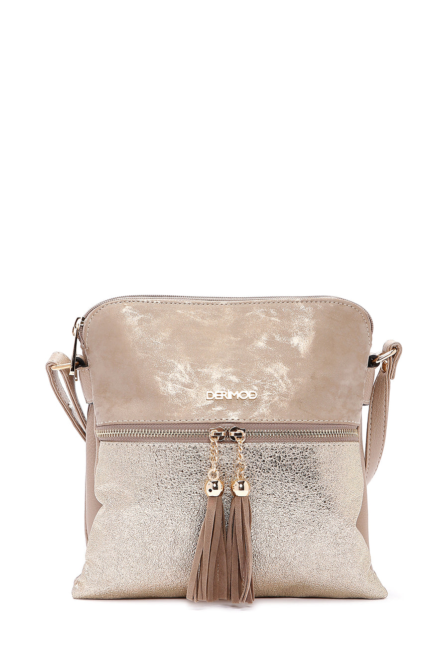 Women's Beige Long Strap Accessory Crossbody Bag