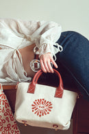 Kastamonu Stone Print Women's Brown Long Strap Patterned Mini Handbag | Derimod