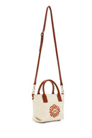 Kastamonu Stone Print Women's Brown Long Strap Patterned Mini Handbag | Derimod