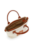 Kastamonu Stone Print Women's Brown Long Strap Patterned Mini Handbag | Derimod