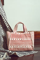 Kastamonu Stone Print Women's Brown Long Strap Patterned Handbag | Derimod
