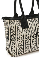 Kastamonu Stone Print Women's Black Patterned Shoulder Bag | Derimod