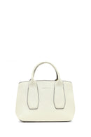 Women's Cream Long Strap Classic Leather Handbag | Derimod