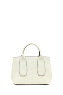 Women's Cream Long Strap Classic Leather Handbag | Derimod