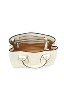 Women's Cream Long Strap Classic Leather Handbag | Derimod