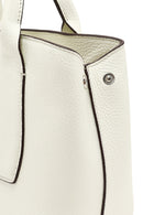 Women's Cream Long Strap Classic Leather Handbag | Derimod