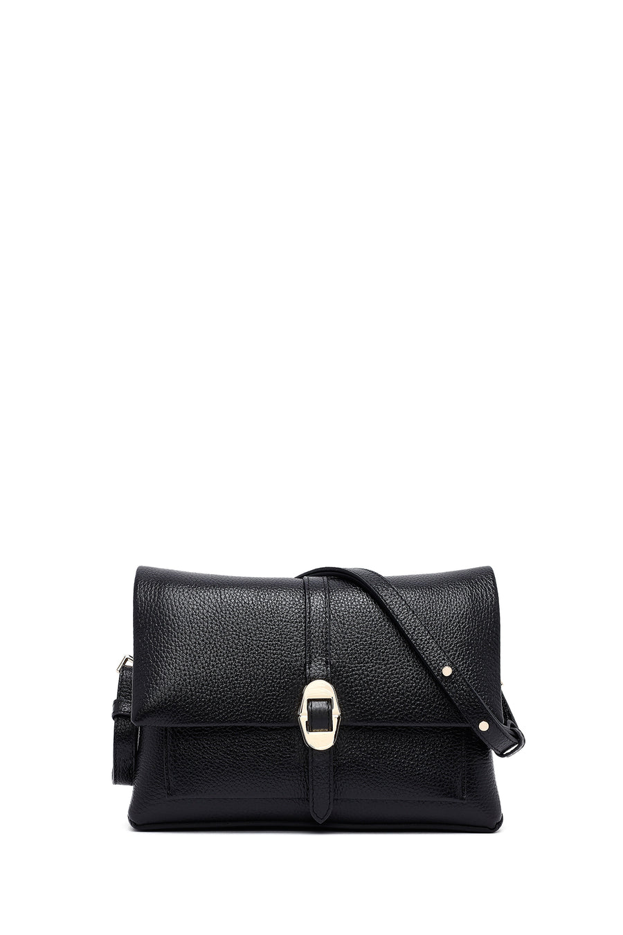 Woman Black Long Strap Leather Crossbody Bag 25SBD2351FT | Derimod