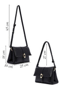 Woman Black Long Strap Leather Crossbody Bag | Derimod