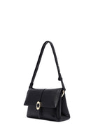 Woman Black Long Strap Leather Crossbody Bag | Derimod