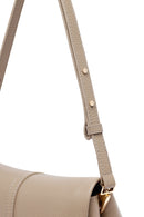 Woman Mink Long Strap Leather Crossbody Bag | Derimod