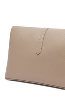 Woman Mink Long Strap Leather Crossbody Bag | Derimod