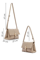 Woman Mink Long Strap Leather Crossbody Bag | Derimod