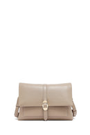 Woman Mink Long Strap Leather Crossbody Bag | Derimod