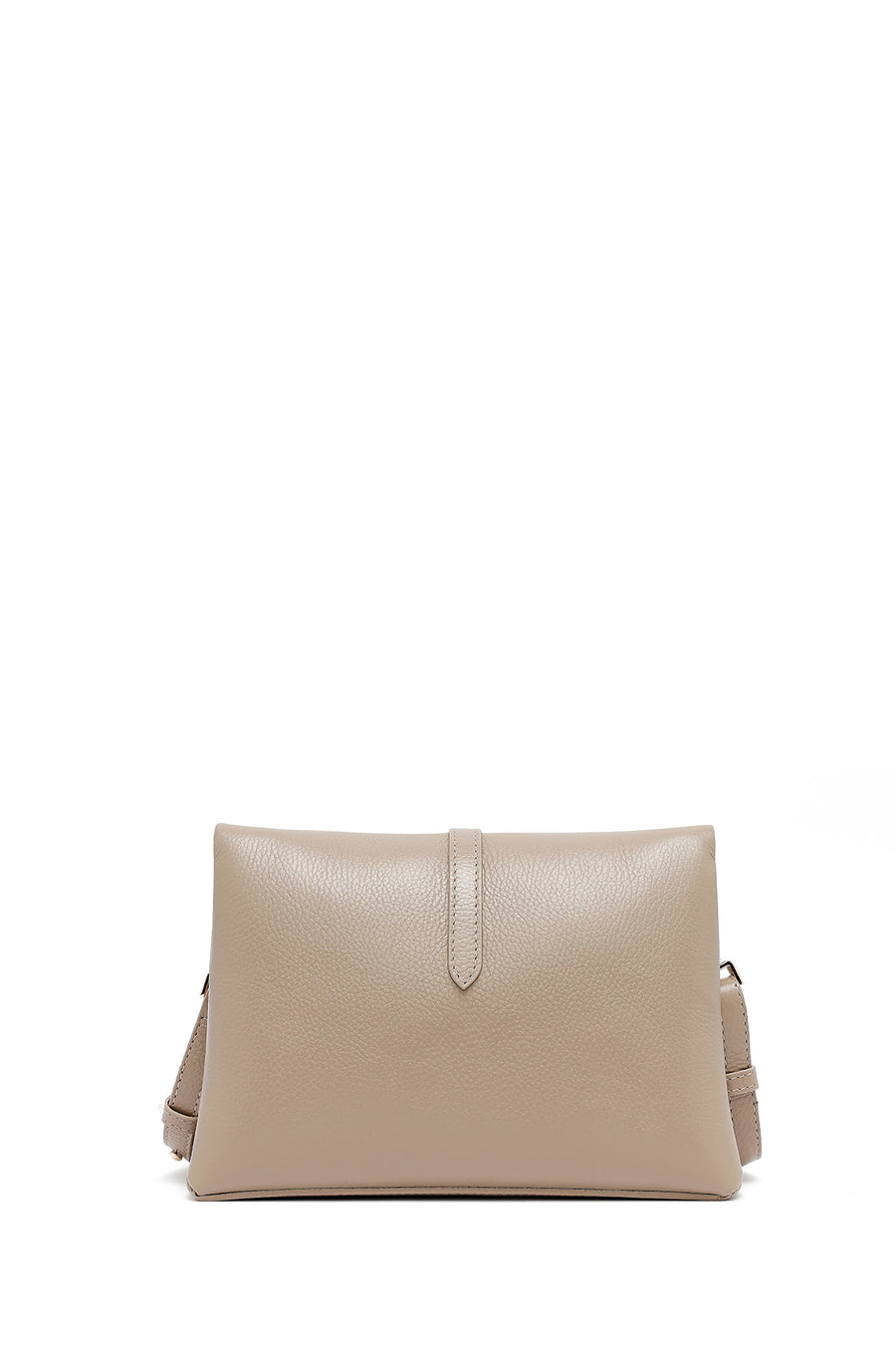 Woman Mink Long Strap Leather Crossbody Bag
