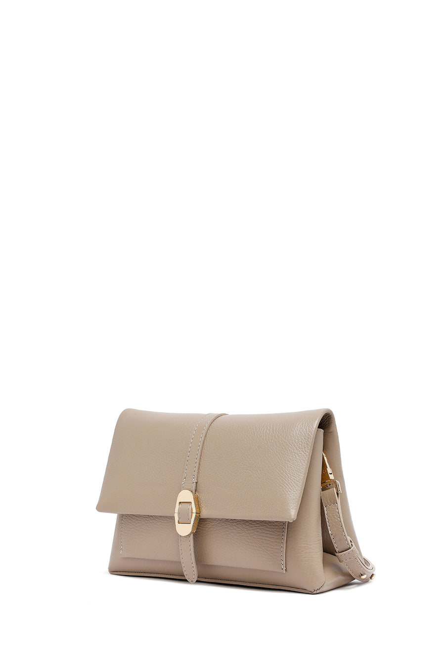 Woman Mink Long Strap Leather Crossbody Bag