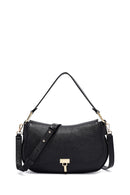 Woman Black Long Strap Leather Shoulder bag | Derimod