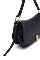 Woman Black Long Strap Leather Shoulder bag | Derimod
