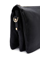 Woman Black Long Strap Leather Shoulder bag | Derimod