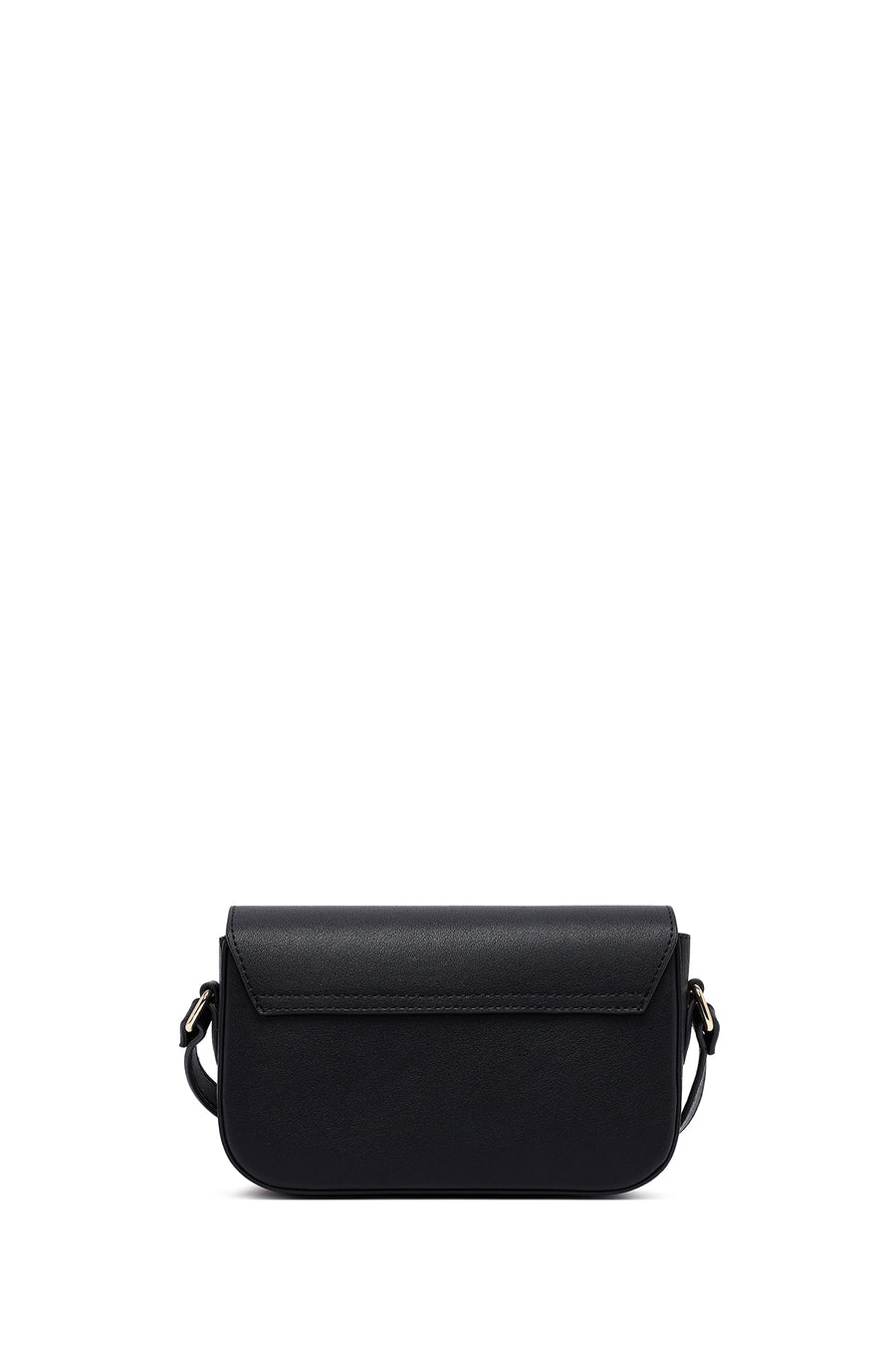 Woman Black Long Strap Crossbody Bag