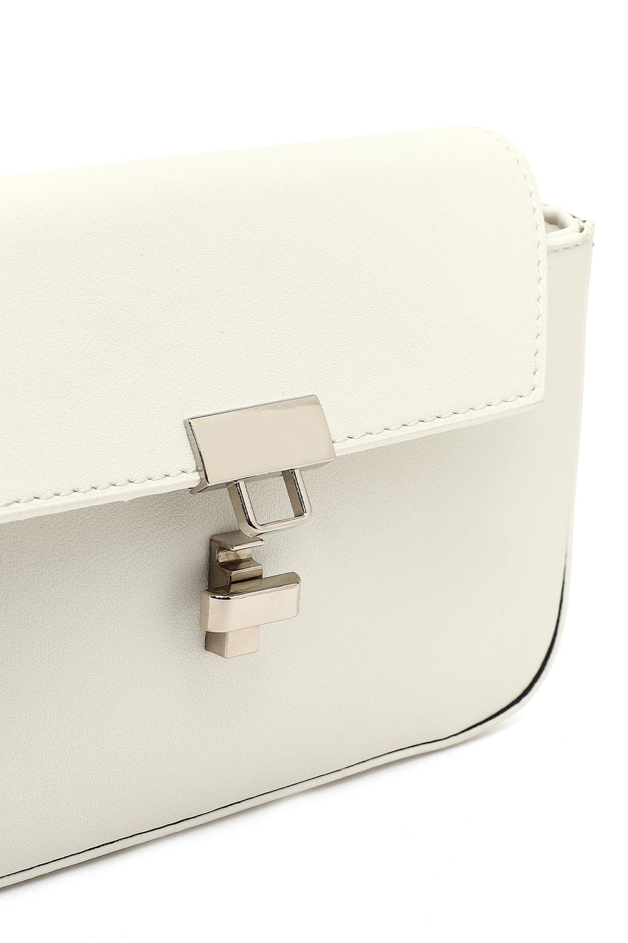 Women's White Long Strap Crossbody Bag