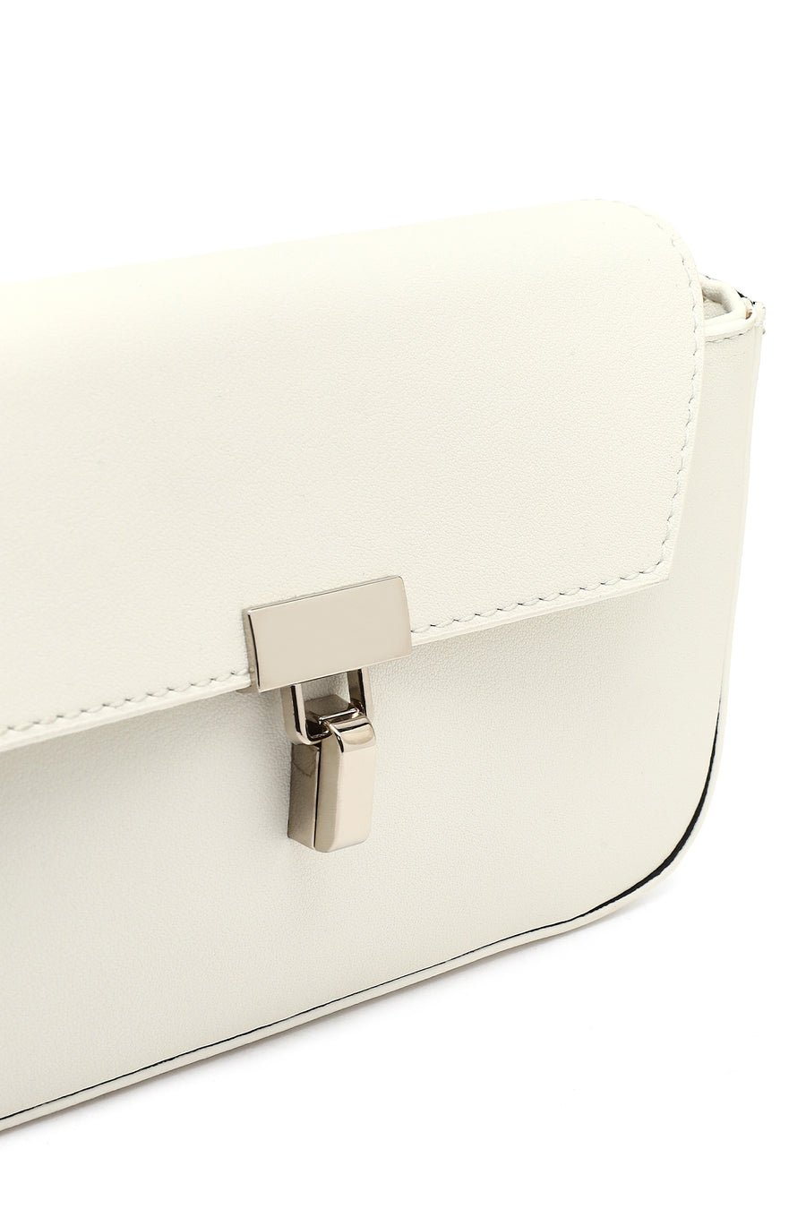 Women's White Long Strap Crossbody Bag