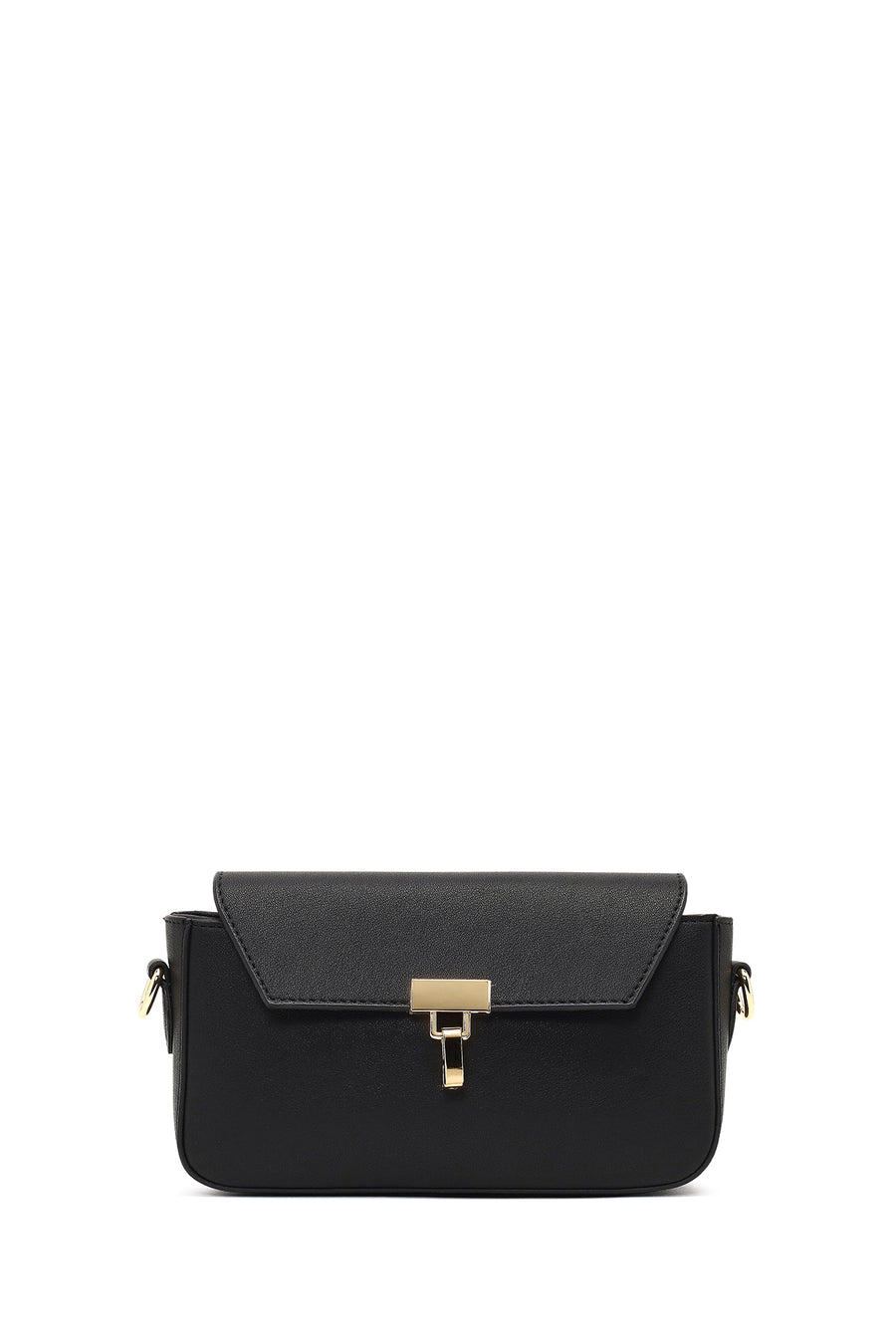 Women's Black Long Strap Crossbody Bag