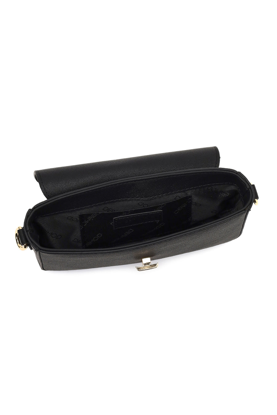Women's Black Long Strap Crossbody Bag