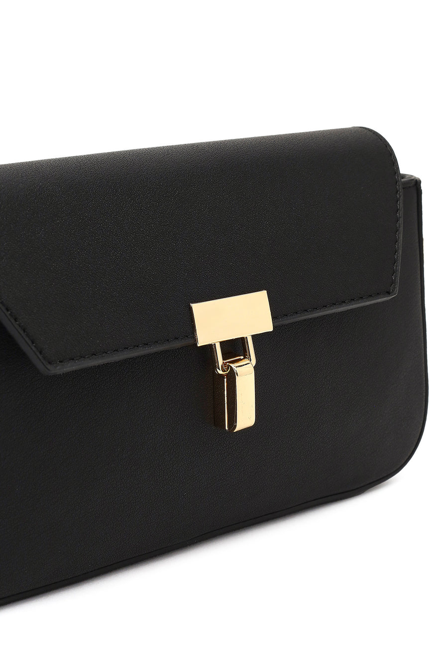 Women's Black Long Strap Crossbody Bag