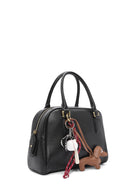 Women's Black Long Strap Accessory Leather Handbag | Derimod