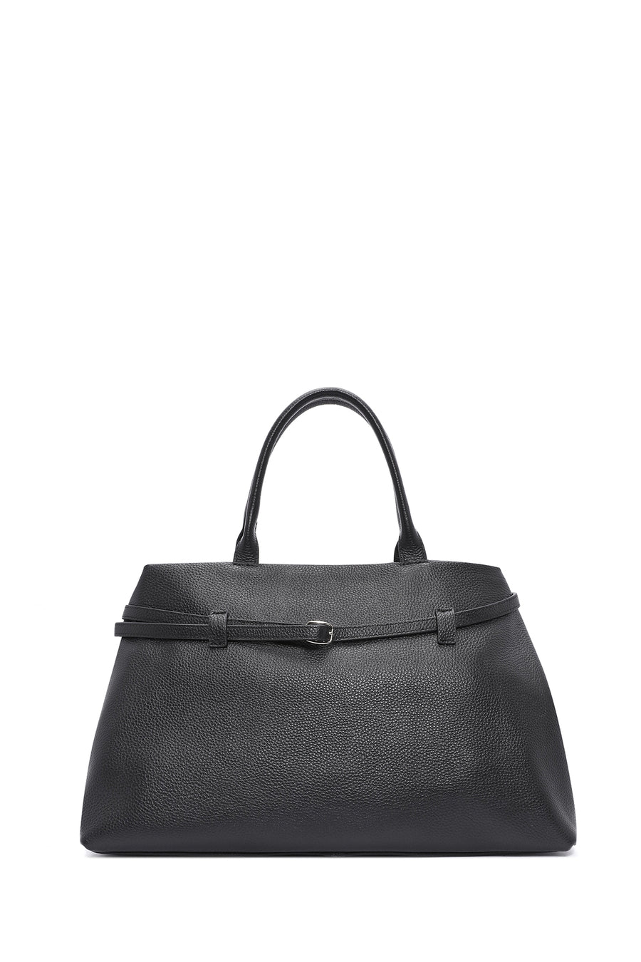 Women's Black Long Strap Classic Leather Handbag