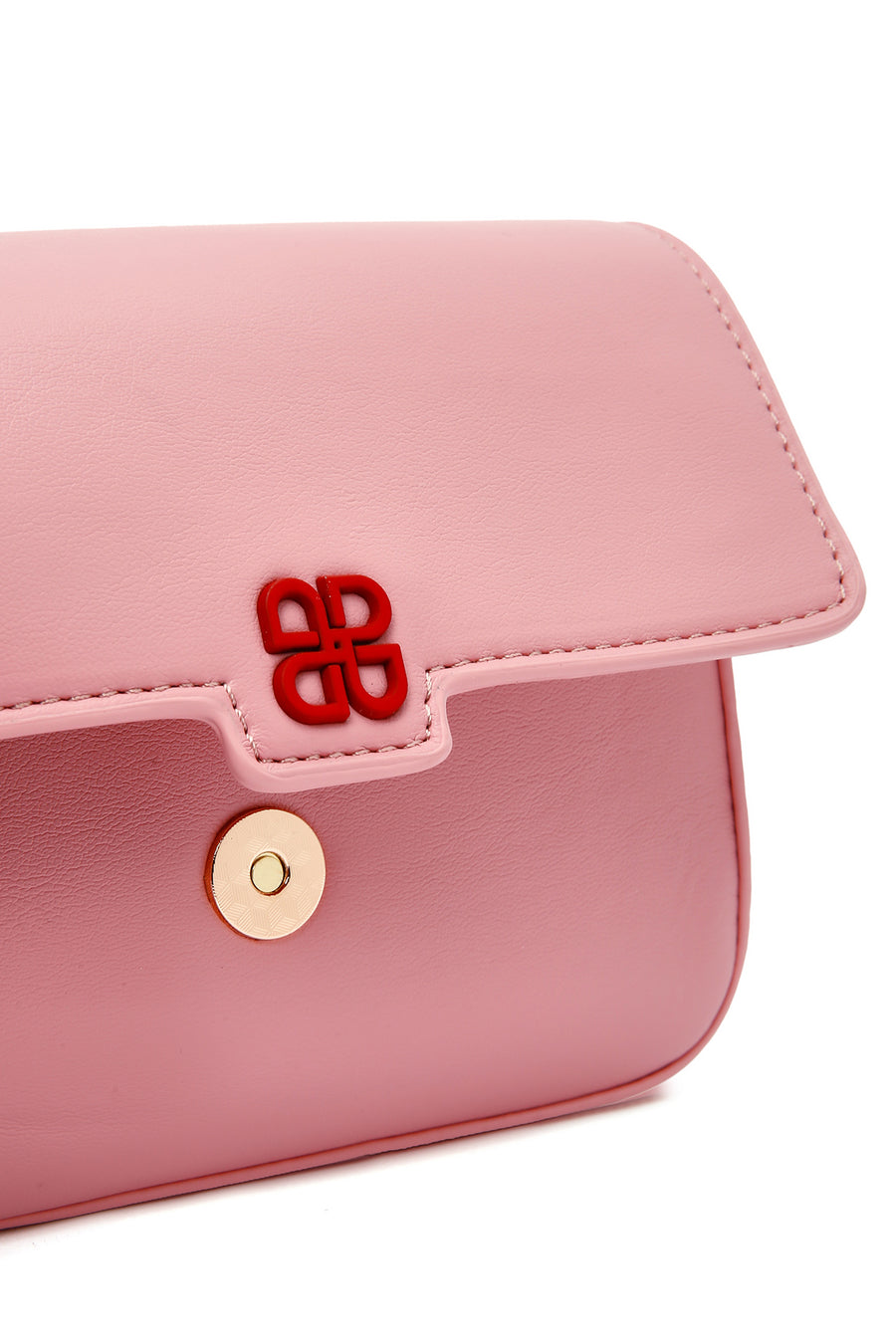 Women's Pink Long Chain Strap Mini Handbag
