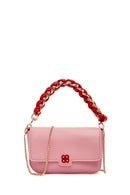 Women's Pink Long Chain Strap Mini Handbag | Derimod