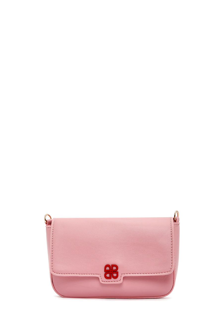 Women's Pink Long Chain Strap Mini Handbag