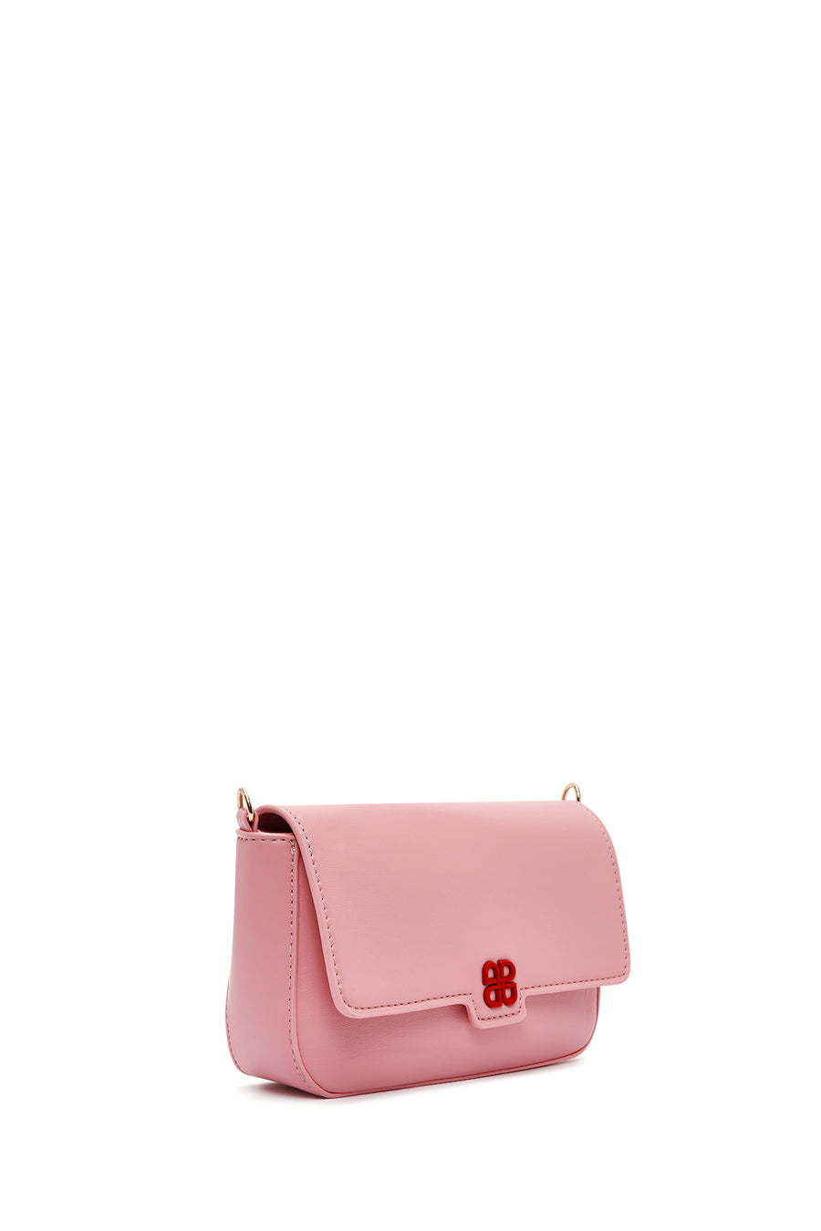 Women's Pink Long Chain Strap Mini Handbag