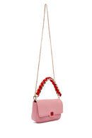 Women's Pink Long Chain Strap Mini Handbag | Derimod