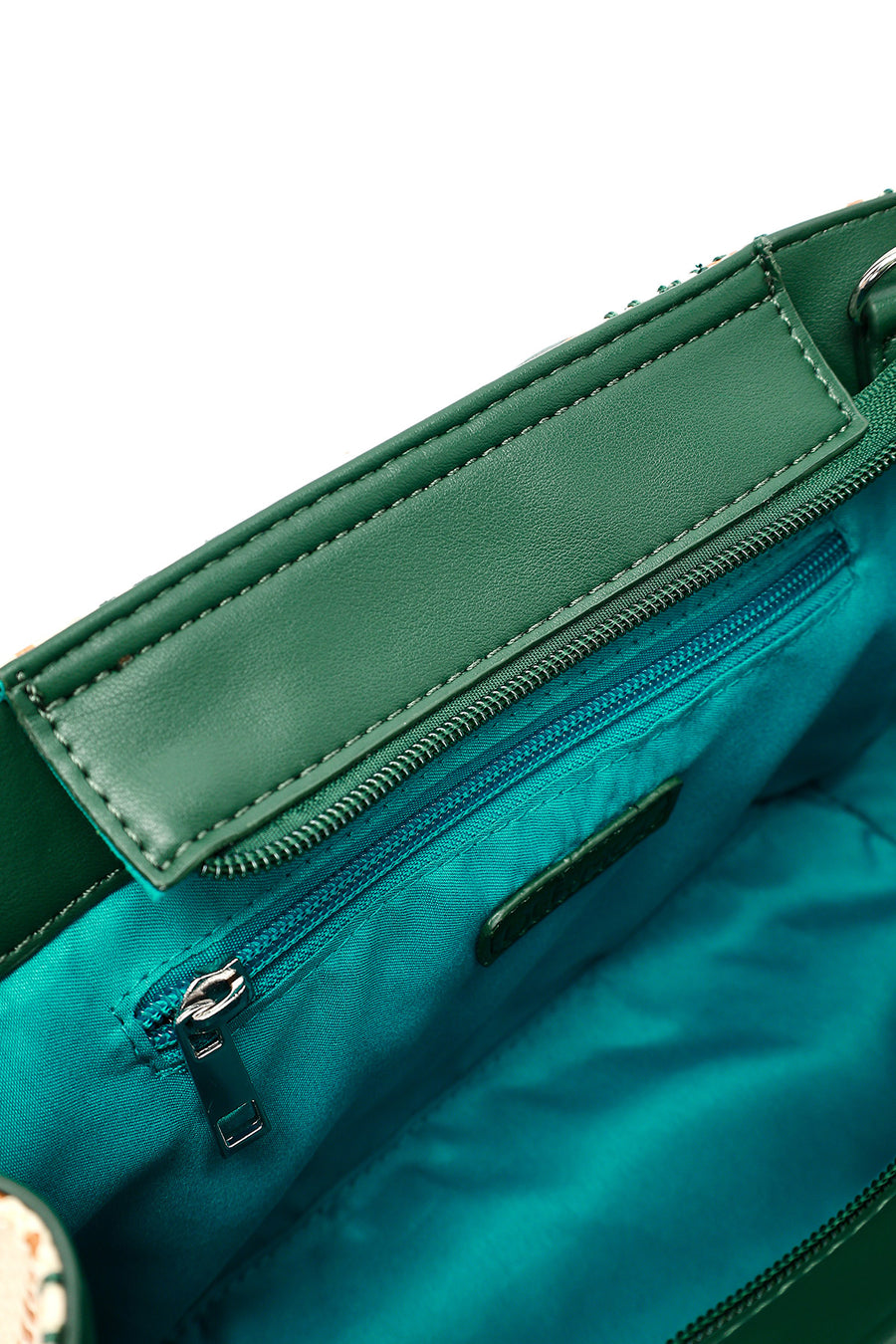 Woman Green Long Shoulder Bag