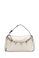 Women's Beige Long Strap Chain Detailed Shoulder Bag | Derimod