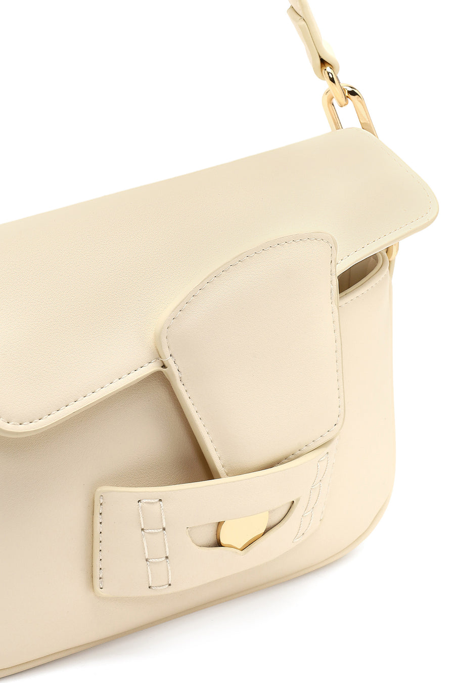 Women's Beige Long Strap Shoulder Bag