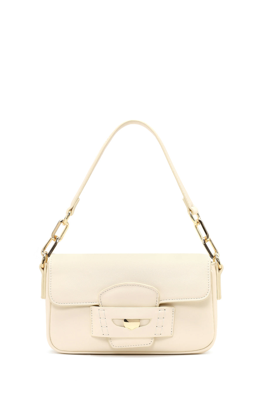 Women's Beige Long Strap Shoulder Bag