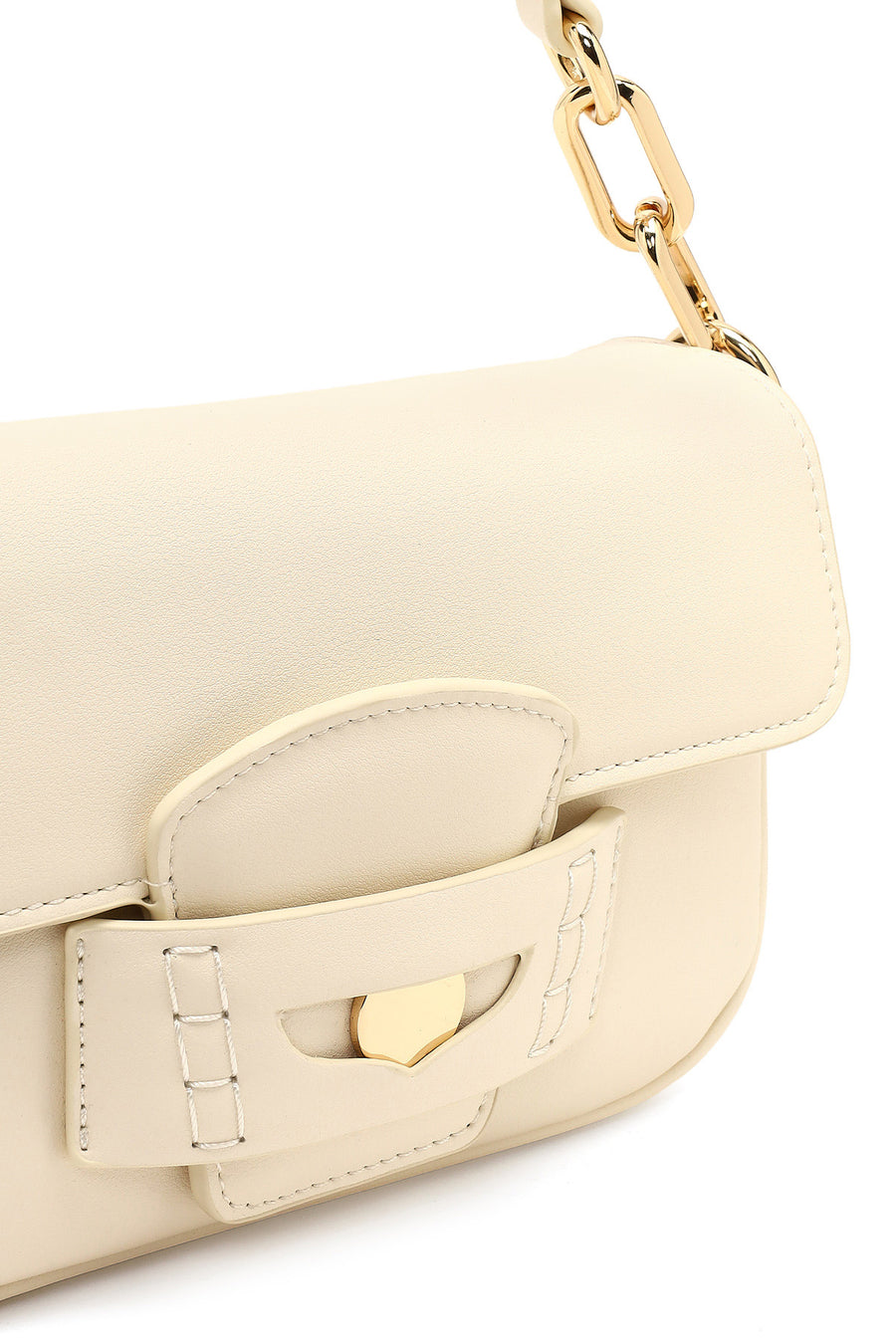 Women's Beige Long Strap Shoulder Bag