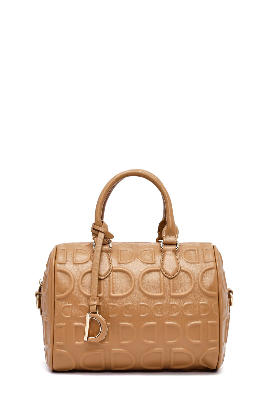 Women's Brown Long Strap Printed Handbag