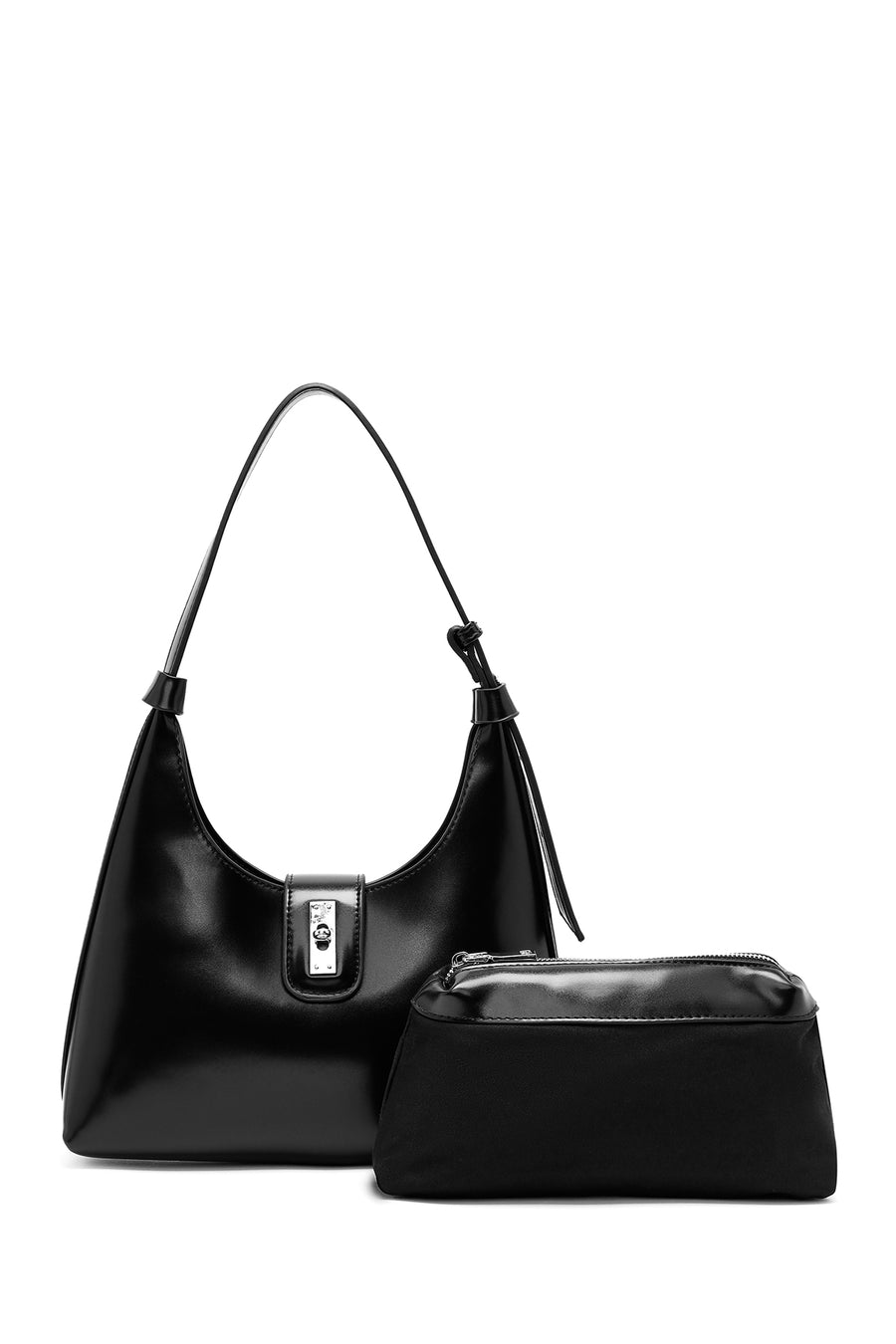 Women's Black Classic Shoulder Bag