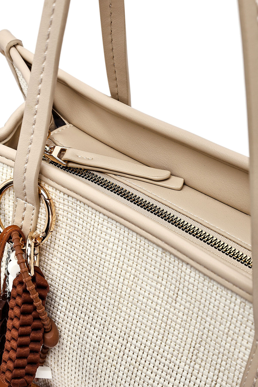 Women's Beige Long Strap Shoulder Bag