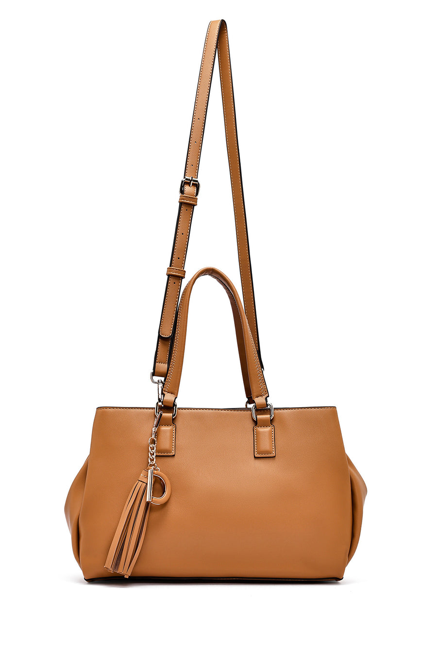 Women's Tan Long Strap Shoulder Bag
