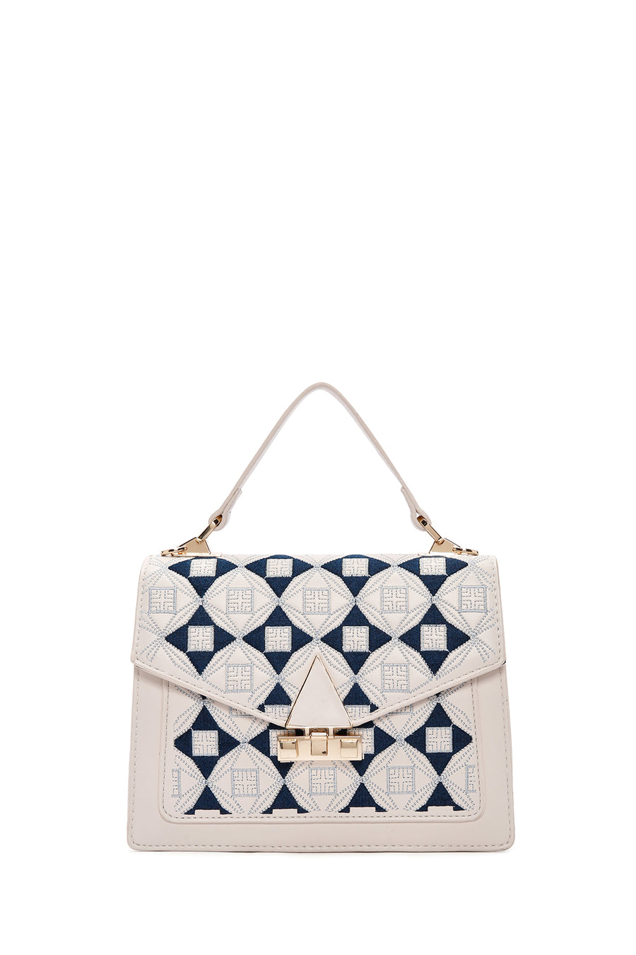 Women's Cream Printed Long Shoulder Bag 25SBD260026 | Derimod